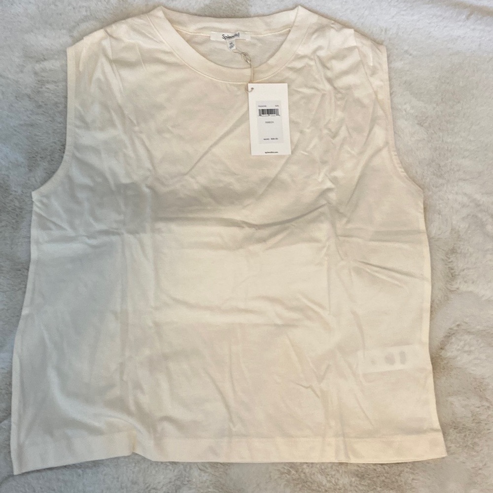 Splendid Eco Jersey Pleated Tank Size XS NWT!